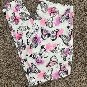 Lularoe Butterfly Leggings Tc 